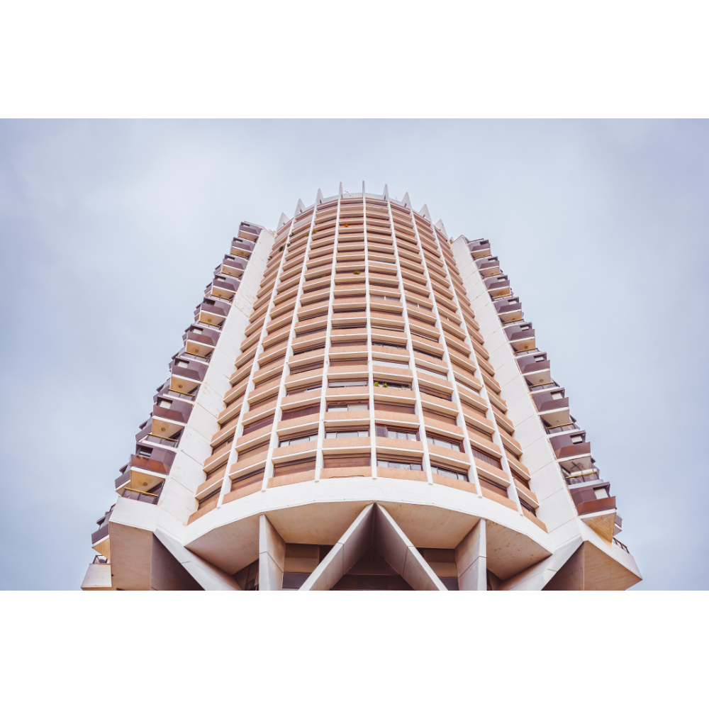 Tel Aviv wall art, Dizengoff Centre poster, Tel Aviv poster, brutalist architecture print, Tel Aviv photography, Israel art print, Bauhaus print, brutalist wall art, urban architecture photography, Israel wall decor