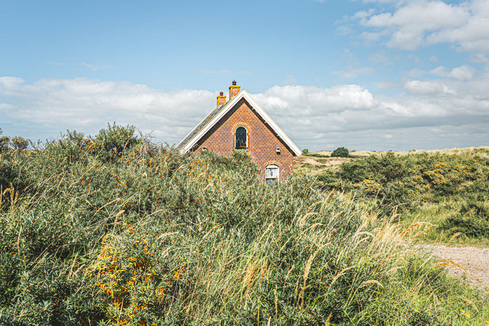 Amsterdamse Waterleidingduinen dunes, Zandvoort nature photography, Stefanie Pietschmann Photographer, Dutch coastal landscape, Pietschy Photography, hidden house in the dunes, nature fine art print Netherlands, serenity in wild landscapes, sustainable wa