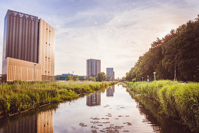 Ringvaart in Amsterdam Oost, Amsterdam Oost canal, Ringvaart Amsterdam, Amsterdam Oost, Amsterdam canals, Indische Buurt Amsterdam, Amsterdam canal photography, Amsterdam architecture, modern Amsterdam architecture, Amsterdam cityscape, Amsterdam landscap