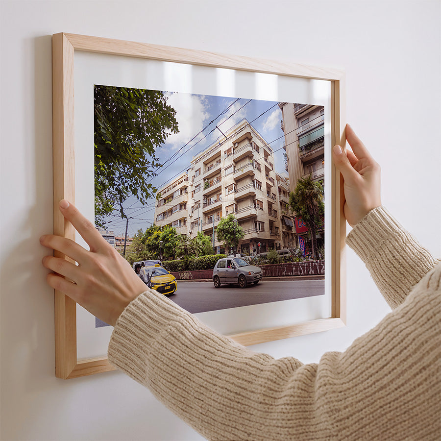 Athens wall art, Akadimias Street photo, Athens photography print, Athens street photography, Greece wall art, Athens city poster, Greek architecture print, urban photography wall art, Athens fine art print, Greece travel photography
