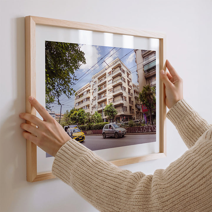 Athens wall art, Akadimias Street photo, Athens photography print, Athens street photography, Greece wall art, Athens city poster, Greek architecture print, urban photography wall art, Athens fine art print, Greece travel photography