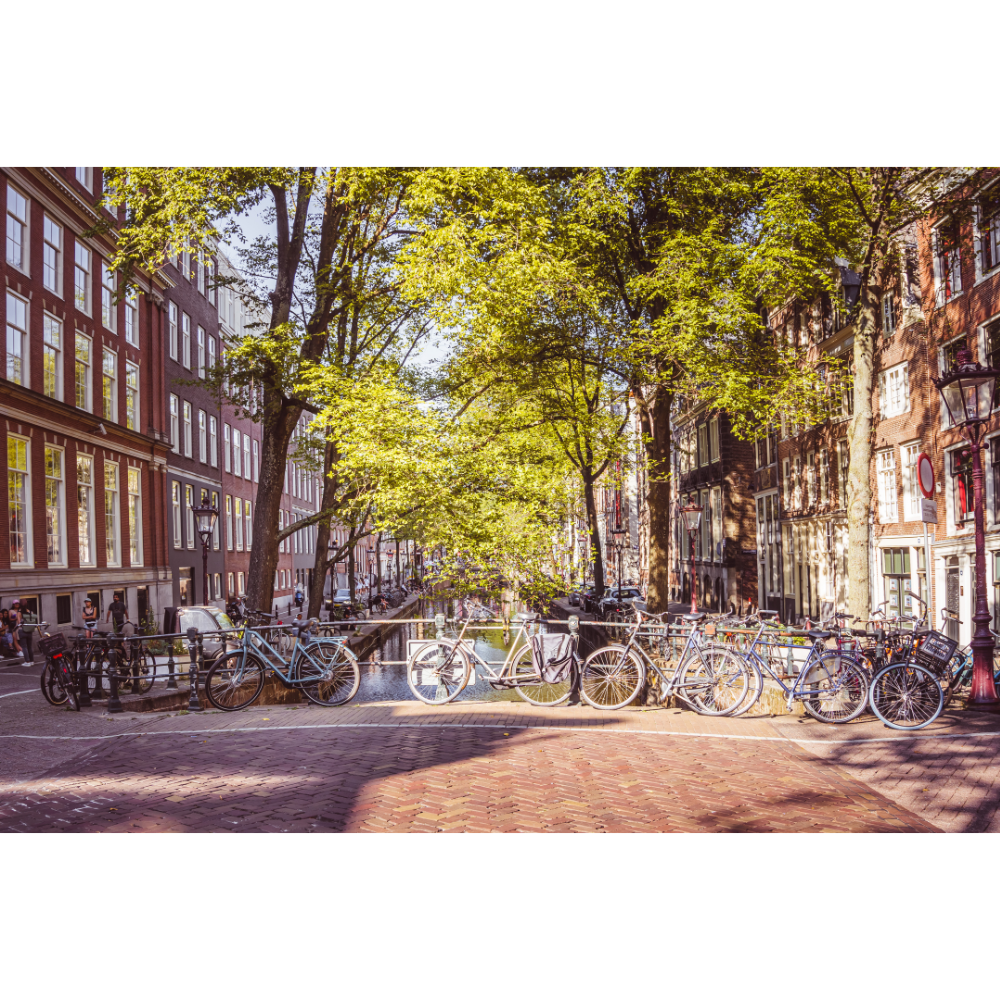 Amsterdam wall art, Amsterdam bicycle print, Amsterdam poster, Dutch cityscape art, Amsterdam photography print, fine art wall art