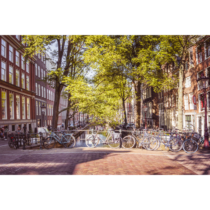 Amsterdam wall art, Amsterdam bicycle print, Amsterdam poster, Dutch cityscape art, Amsterdam photography print, fine art wall art