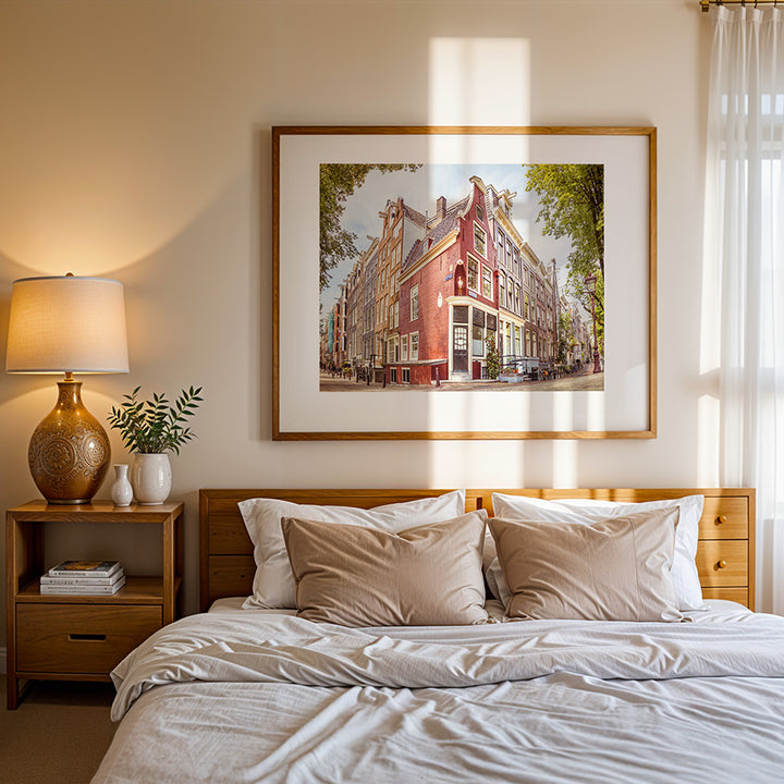 Amsterdam wall art, Prinsengracht print, canal house poster, fine art photography, Amsterdam poster, cityscape wall decor, architectural photo print, Netherlands wall art, Amsterdam home decor, urban fine art print