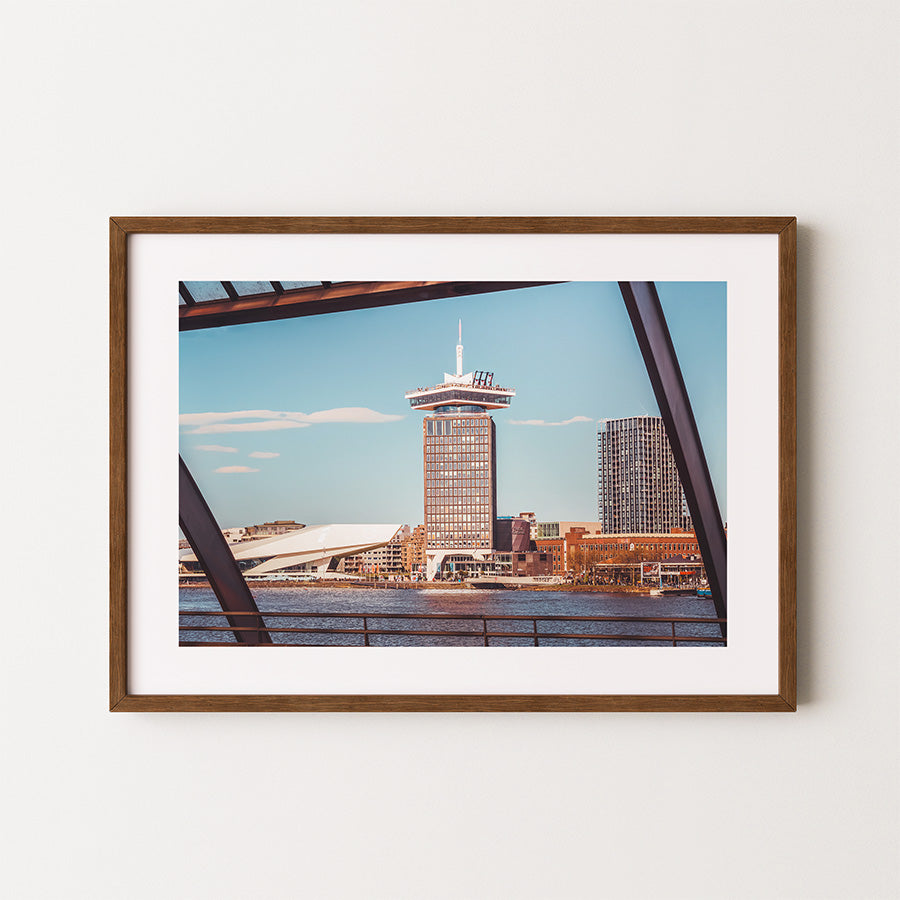 Amsterdam wall art, A'DAM Tower print, Amsterdam skyline photo, urban cityscape print, fine art architecture print, Amsterdam poster, modern travel wall decor, Dutch city print, Netherlands photography, sustainable wall art