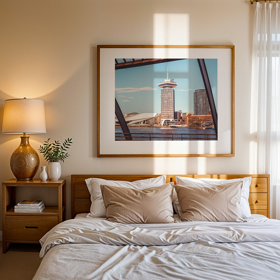 Amsterdam wall art, A'DAM Tower print, Amsterdam skyline photo, urban cityscape print, fine art architecture print, Amsterdam poster, modern travel wall decor, Dutch city print, Netherlands photography, sustainable wall art