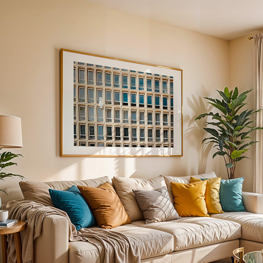 amsterdam symmetrical architecture wall art, amsterdam architecture wall art, symmetrical architecture wall art, amsterdam modern architecture print, geometric architecture wall art, minimalist architecture photography print, urban grid wall art