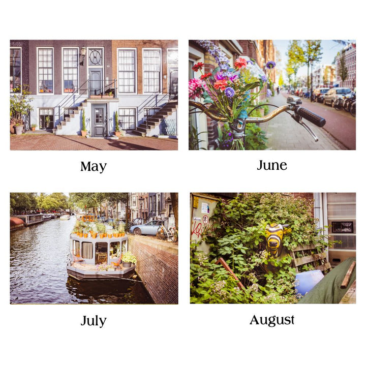 Amsterdam wall calendar, 2026 calendar, Dutch birthday calendar, Amsterdam gifts, Netherlands calendar, A4 wall calendar, calendar wall decor, Amsterdam photography, seasonal Amsterdam, wall calendar decor