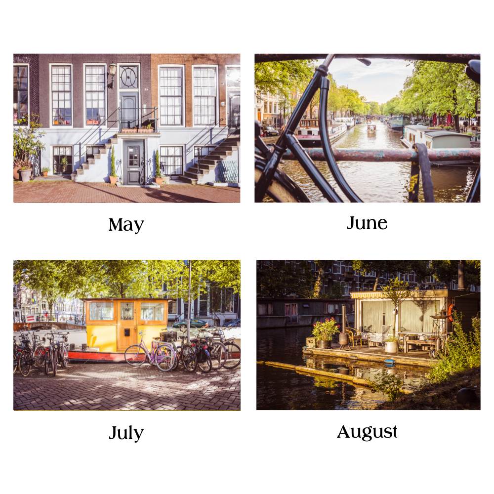 Amsterdam wall calendar, Netherlands calendar, birthday calendar, 2026 planner, Dutch print, Amsterdam print, fine art print, wall calendar decor, seasonal Amsterdam, Amsterdam photography