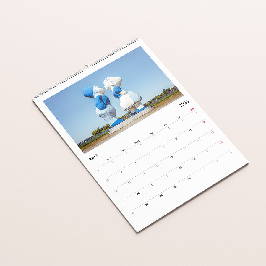 Amsterdam wall calendar, Netherlands calendar, birthday calendar, 2026 planner, wall planner, Amsterdam poster, fine art print, Amsterdam photography, seasonal Amsterdam, Dutch design