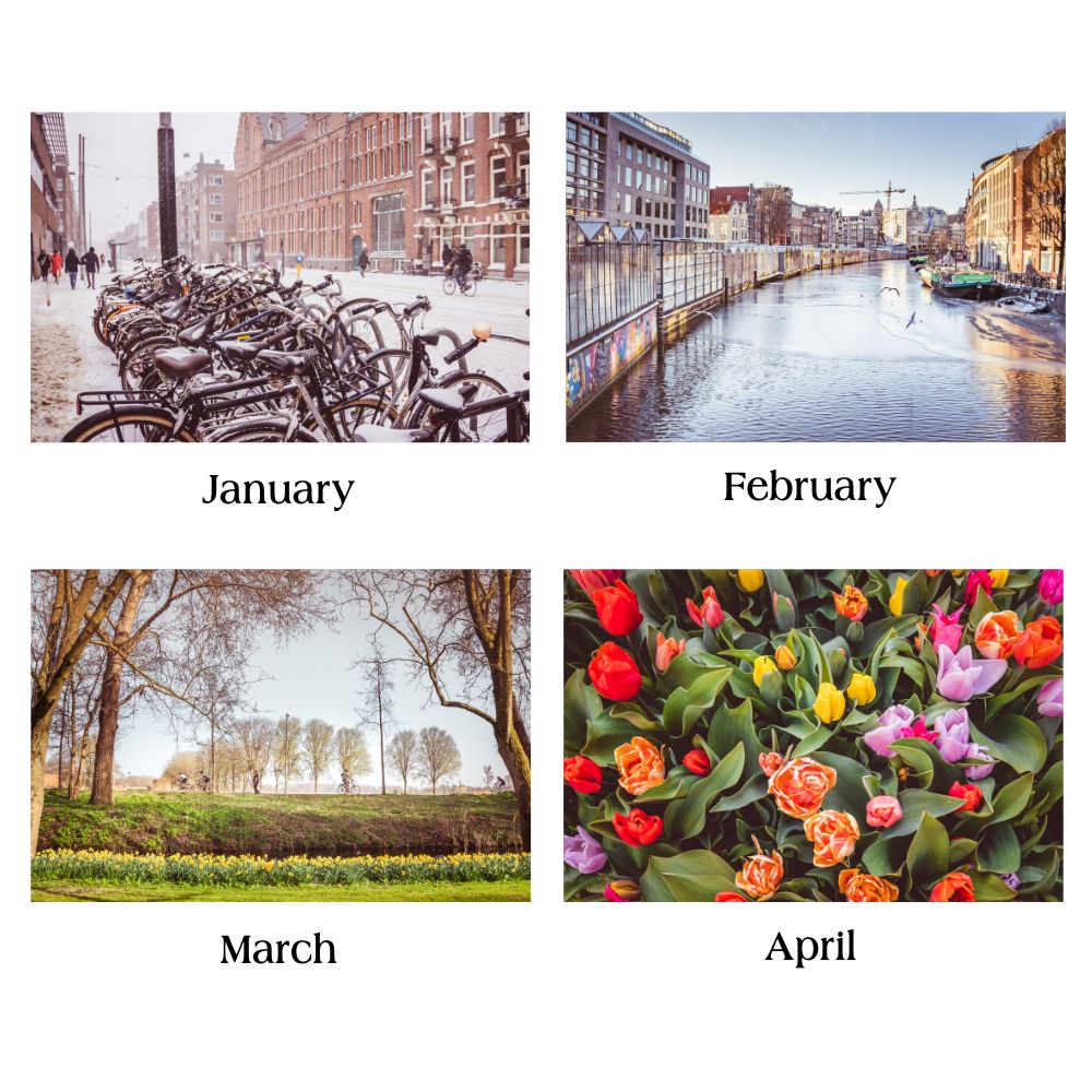 Amsterdam wall calendar, 2027 calendar, Dutch birthday calendar 2027, Amsterdam gifts, Netherlands calendar, A4 wall calendar, calendar wall decor, Amsterdam photography, seasonal Amsterdam, wall calendar decor