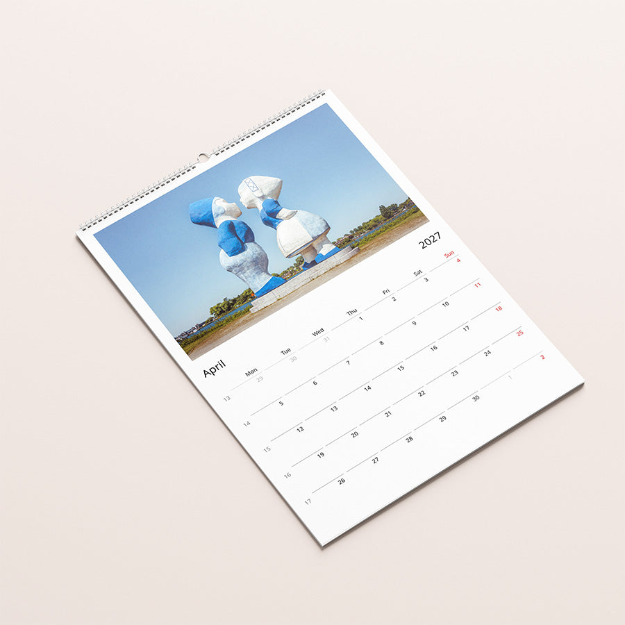 Amsterdam wall calendar 2027, Netherlands calendar 2027, birthday calendar, 2027 planner, wall planner, Amsterdam poster, fine art print, Amsterdam photography, seasonal Amsterdam, Dutch design