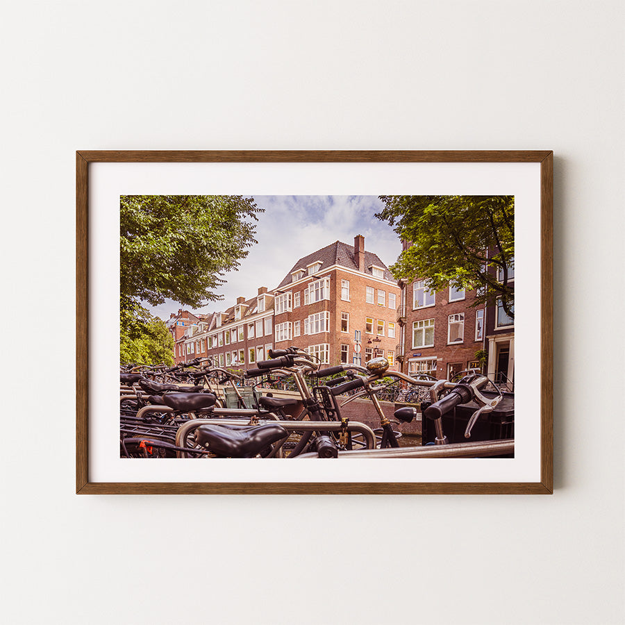 Amsterdam bikes wall art, Amsterdam bicycle wall art, Amsterdam bike photography print, bicycles in Amsterdam poster, Amsterdam cycling photography, Amsterdam street photography print, Dutch bikes wall art, Netherlands cycling photography print, Amsterdam city street wall art, Amsterdam urban fine art print