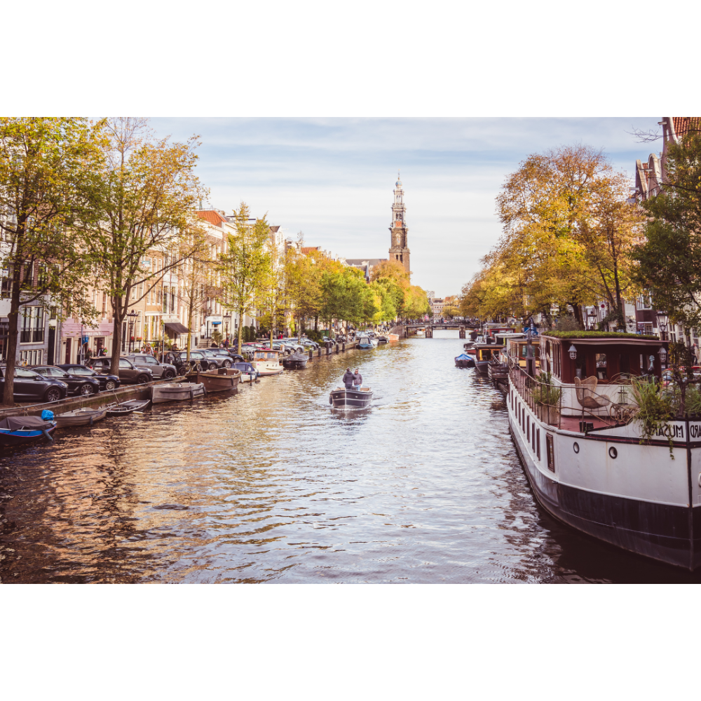 Amsterdam wall art, Amsterdam poster, Autumn Amsterdam print, Amsterdam canals poster, Fine art photography print, Canal wall art, Cityscape wall art, European city print, Travel photography wall art, Fall decor wall art