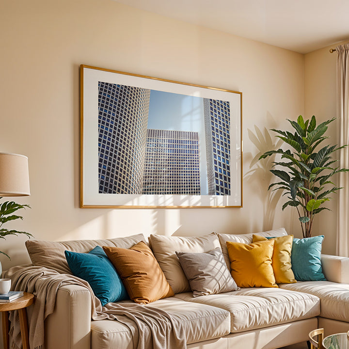 Azrieli Towers Tel Aviv wall art, Tel Aviv skyline wall art, Tel Aviv architecture photography print, modern Tel Aviv cityscape print, Tel Aviv skyscraper wall art, Azrieli Center photography print, Tel Aviv urban skyline poster, Israel cityscape wall art, Tel Aviv fine art photography print, modern architecture Tel Aviv print