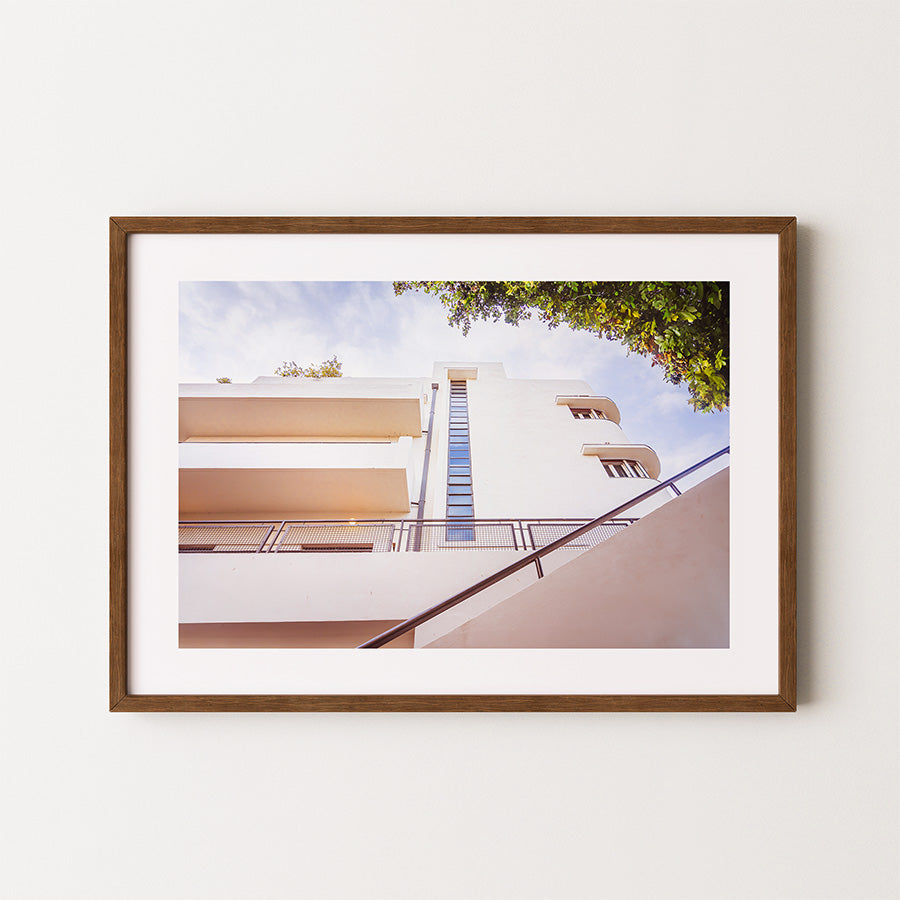Bauhaus wall art, Tel Aviv architecture print, minimalist Bauhaus print, Israel photography art, Bauhaus poster, White City Tel Aviv, Bauhaus photo print, Tel Aviv home decor, fine art architecture print, modernist wall art