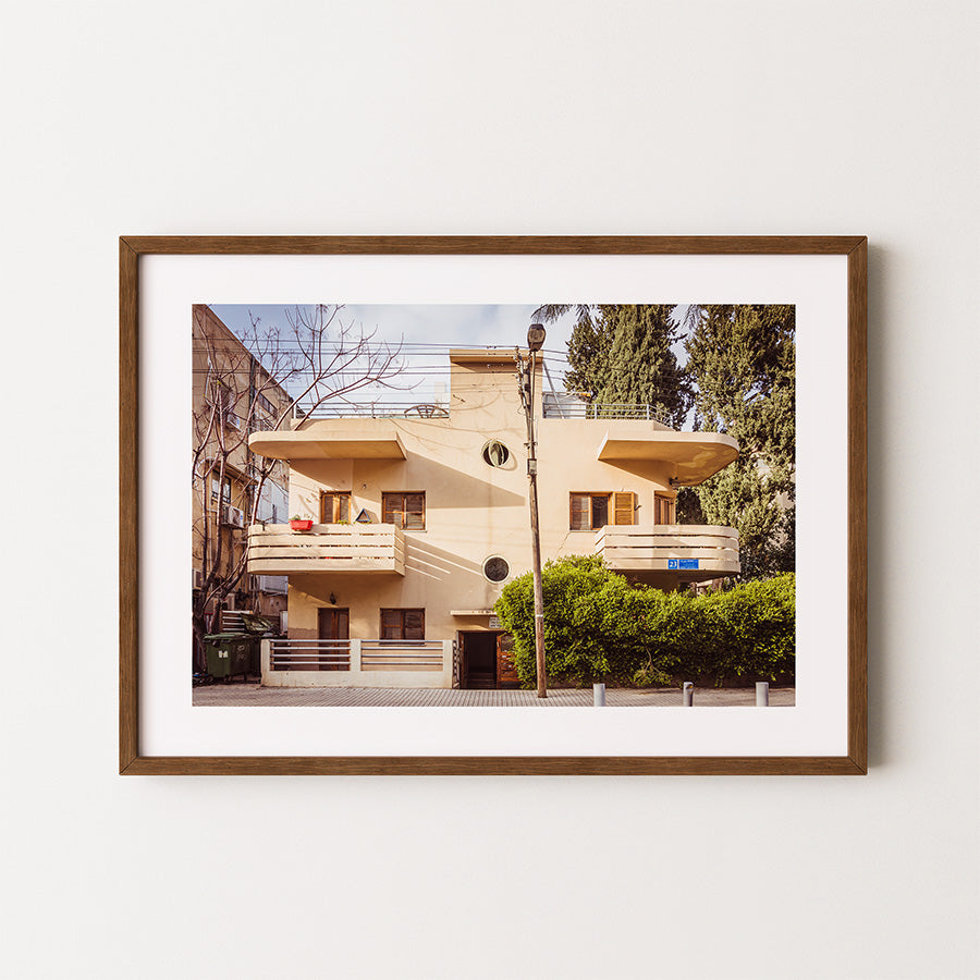 Bauhaus wall art, Tel Aviv architecture print, triangle Bauhaus print, geometric art photo, White City Tel Aviv, minimalist architecture art, museum-quality print, Bauhaus photography, fine art modernist poster, abstract architecture wall decor