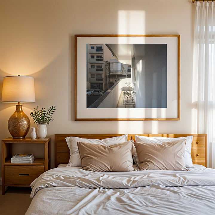 Tel Aviv wall art, Bauhaus poster, Tel Aviv print, Florentine Tel Aviv art, Bauhaus balcony print, modernist architecture wall art, fine art photography, Israel travel poster, Bauhaus design print, minimalist architecture print