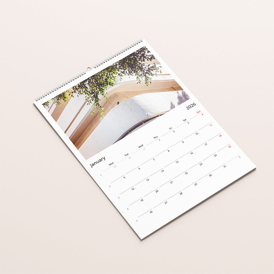 Bauhaus in Tel Aviv, Bauhaus wall calendar, fine art calendar, modern architecture, White City Tel Aviv, fine art photography calendar.