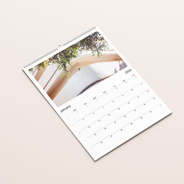 Bauhaus in Tel Aviv, Bauhaus wall calendar, fine art calendar, modern architecture, White City Tel Aviv, fine art photography calendar.