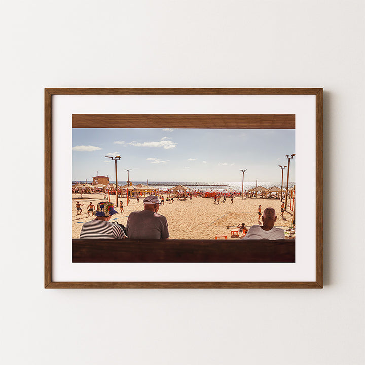 Tel Aviv wall art, Tel Aviv beach poster, Israel coastal print, Mediterranean beach art, fine art photography print, travel wall art, cityscape poster Tel Aviv, beach scene print, sustainable art print, museum-quality photography