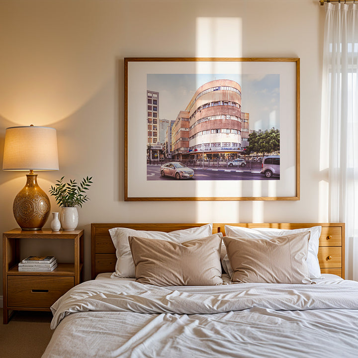 Beit Hadar Tel Aviv print, Bauhaus architecture wall art, Tel Aviv Bauhaus poster, modernist Israel photo, White City Tel Aviv art, minimalist building print, travel photography decor, urban design poster, fine art architecture print, Bauhaus photo print