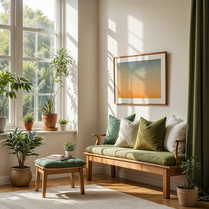 Birds in the Sunset Sky - Cinematic Nature Wall Art