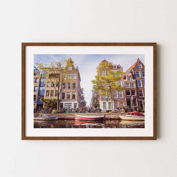 Amsterdam wall art, Jordaan poster, Bloemgracht print, canal Amsterdam photography, Amsterdam fine art print, Dutch canal poster, Amsterdam decor