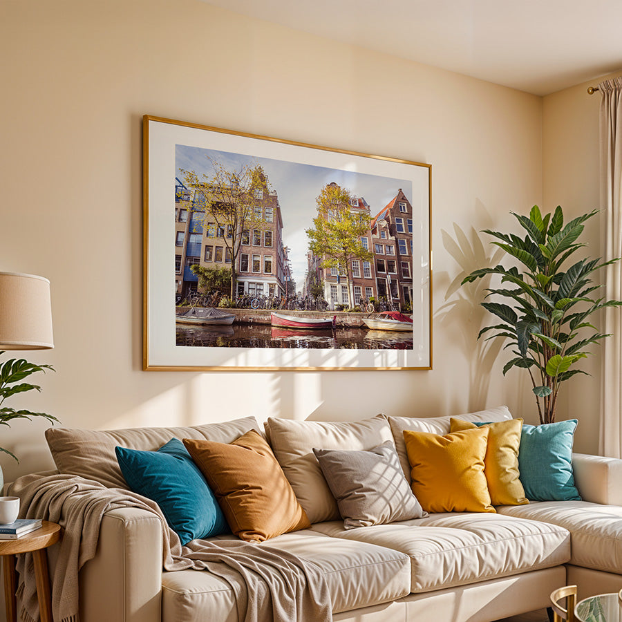 Amsterdam wall art, Jordaan poster, Bloemgracht print, canal Amsterdam photography, Amsterdam fine art print, Dutch canal poster, Amsterdam decor
