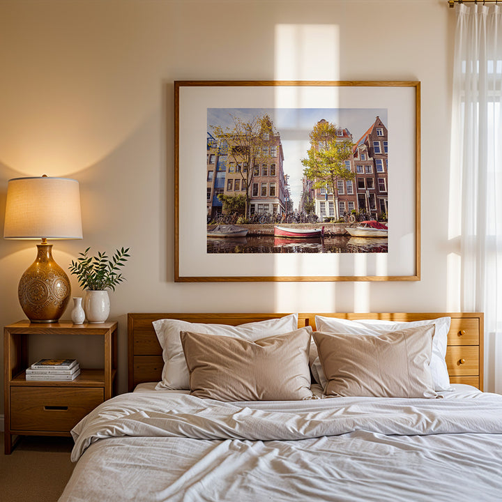 Amsterdam wall art, Jordaan poster, Bloemgracht print, canal Amsterdam photography, Amsterdam fine art print, Dutch canal poster, Amsterdam decor