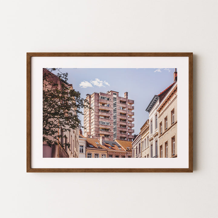 Brussels wall art, Europe Quarter wall art, Brussels print, Brussels poster, brutalist architecture print, urban photography print, Belgium wall art, fine art photography print