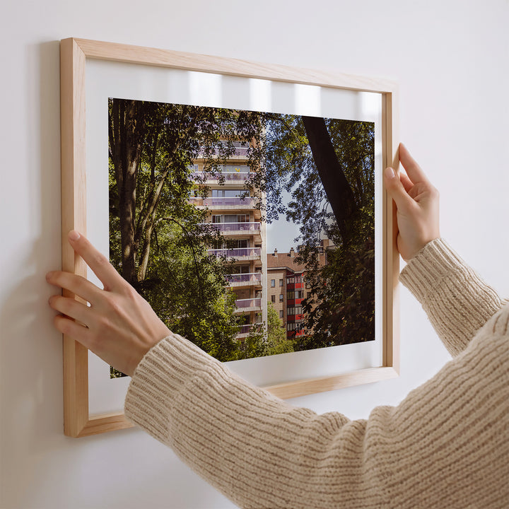 Brussels wall art, Brussels European Quarter print, hidden architecture wall art, Brussels architecture poster, Brussels fine art print, urban nature wall art, European Quarter wall decor, Brussels photography print