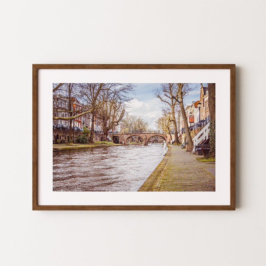 Utrecht wall art, canals of Utrecht print, fine art photography, Dutch cityscape poster, Utrecht canal art, museum-quality print, sustainable wall decor, architectural photography, European city art, archival photo print