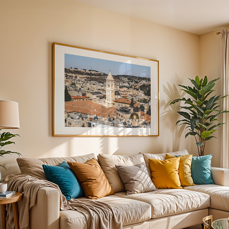 Jerusalem wall art, Church of the Redeemer Jerusalem, Christian wall art, Holy Land photography, Jerusalem poster, Christian home decor, fine art print, Israel photography, religious art print, sacred architecture art