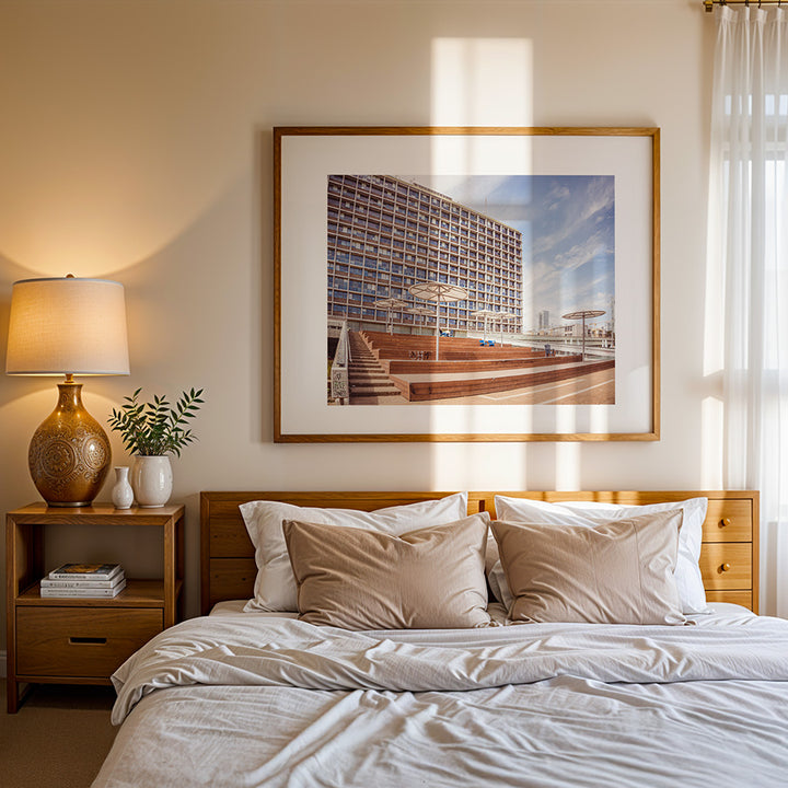 Tel Aviv wall art, City Hall poster, architectural photography print, Israel cityscape art, fine art photography print, museum-quality wall art, sustainable art print, urban photography poster, Tel Aviv decor, exclusive art print