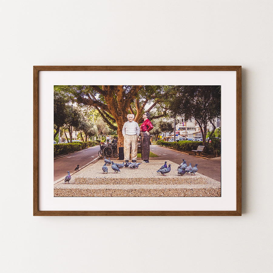 David Ben-Gurion Tel Aviv wall art, Tel Aviv street photography print, Israeli heritage wall art, David Ben-Gurion art print, Tel Aviv city photography artwork, Israeli history wall decor, fine art photography Tel Aviv, cultural Israel wall art, Tel Aviv urban photography print