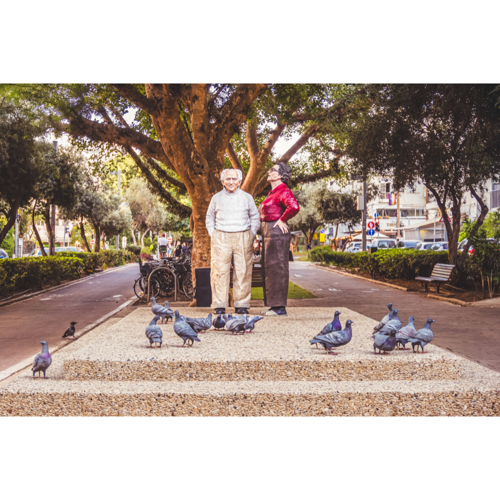 David Ben-Gurion Tel Aviv wall art, Tel Aviv street photography print, Israeli heritage wall art, David Ben-Gurion art print, Tel Aviv city photography artwork, Israeli history wall decor, fine art photography Tel Aviv, cultural Israel wall art, Tel Aviv urban photography print