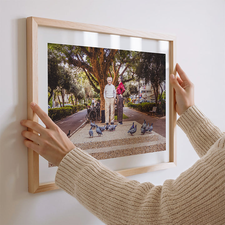 David Ben-Gurion Tel Aviv wall art, Tel Aviv street photography print, Israeli heritage wall art, David Ben-Gurion art print, Tel Aviv city photography artwork, Israeli history wall decor, fine art photography Tel Aviv, cultural Israel wall art, Tel Aviv urban photography print