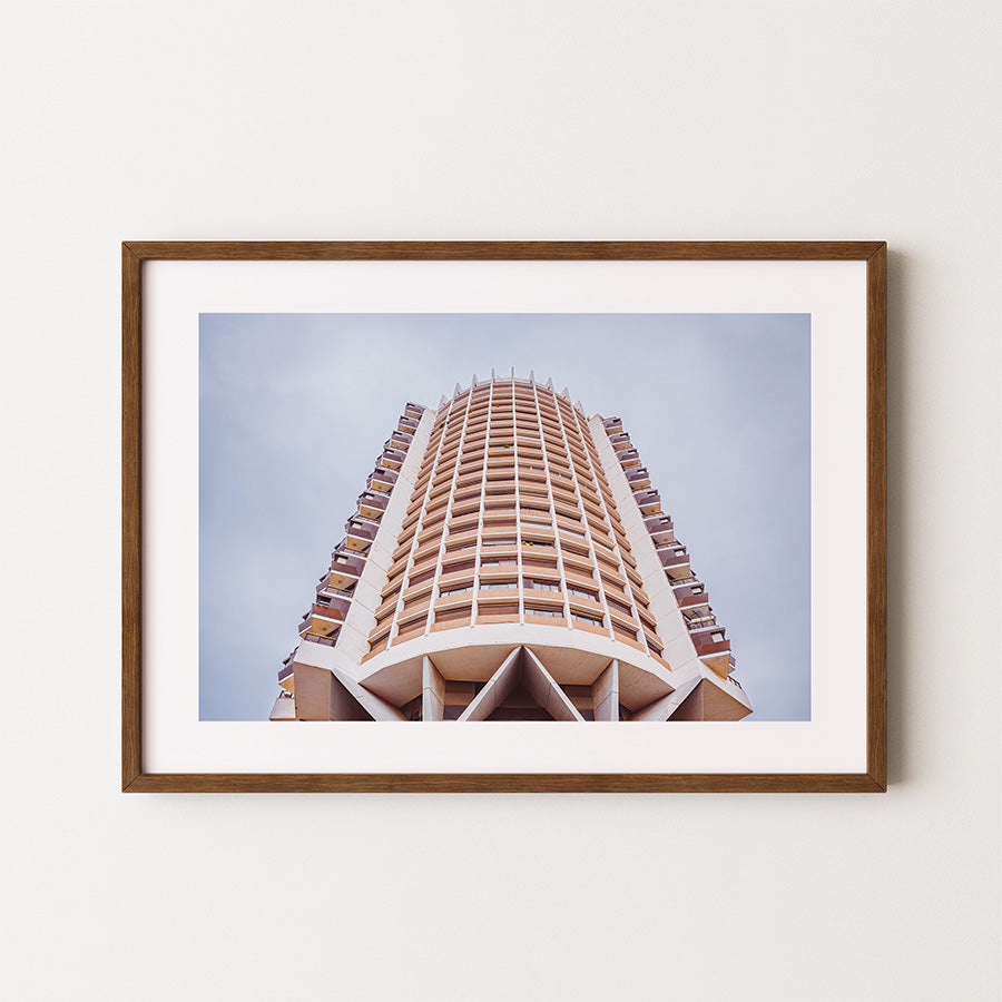 Tel Aviv wall art, Dizengoff Centre poster, Tel Aviv poster, brutalist architecture print, Tel Aviv photography, Israel art print, Bauhaus print, brutalist wall art, urban architecture photography, Israel wall decor