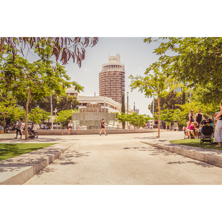 Dizengoff Square wall art, Tel Aviv photography print, Dizengoff Square poster, Tel Aviv cityscape art, Israeli urban photography, fine art photography print, museum quality wall art, sustainable art print, architectural photography Tel Aviv