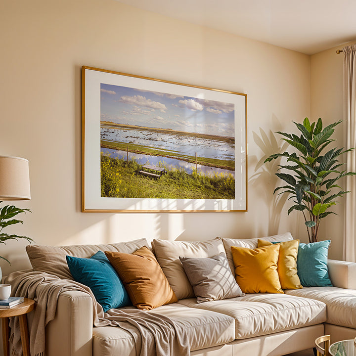 Dutch landscape wall art, Netherlands wall art, polder photography, Durgerdam print, moody landscape poster, fine art photography print, Dutch countryside art, scenic Dutch wall decor, Amsterdam region photo print, rural Netherlands artwork