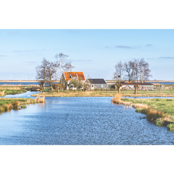 Waterland wall art, Dutch countryside wall art, Netherlands landscape photography print, Dutch polder landscape print, Holland countryside poster, Netherlands nature wall art, Dutch rural landscape print, Waterland photography print, peaceful landscape wall art, Netherlands travel wall art