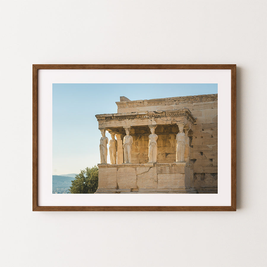 Erechtheion wall art, Acropolis wall art, Athens wall art, Athens photography print, Greece wall art, Greek architecture print, Caryatids wall art, Acropolis poster, Athens poster, Greece fine art print, architectural photography, ancient Greece wall art