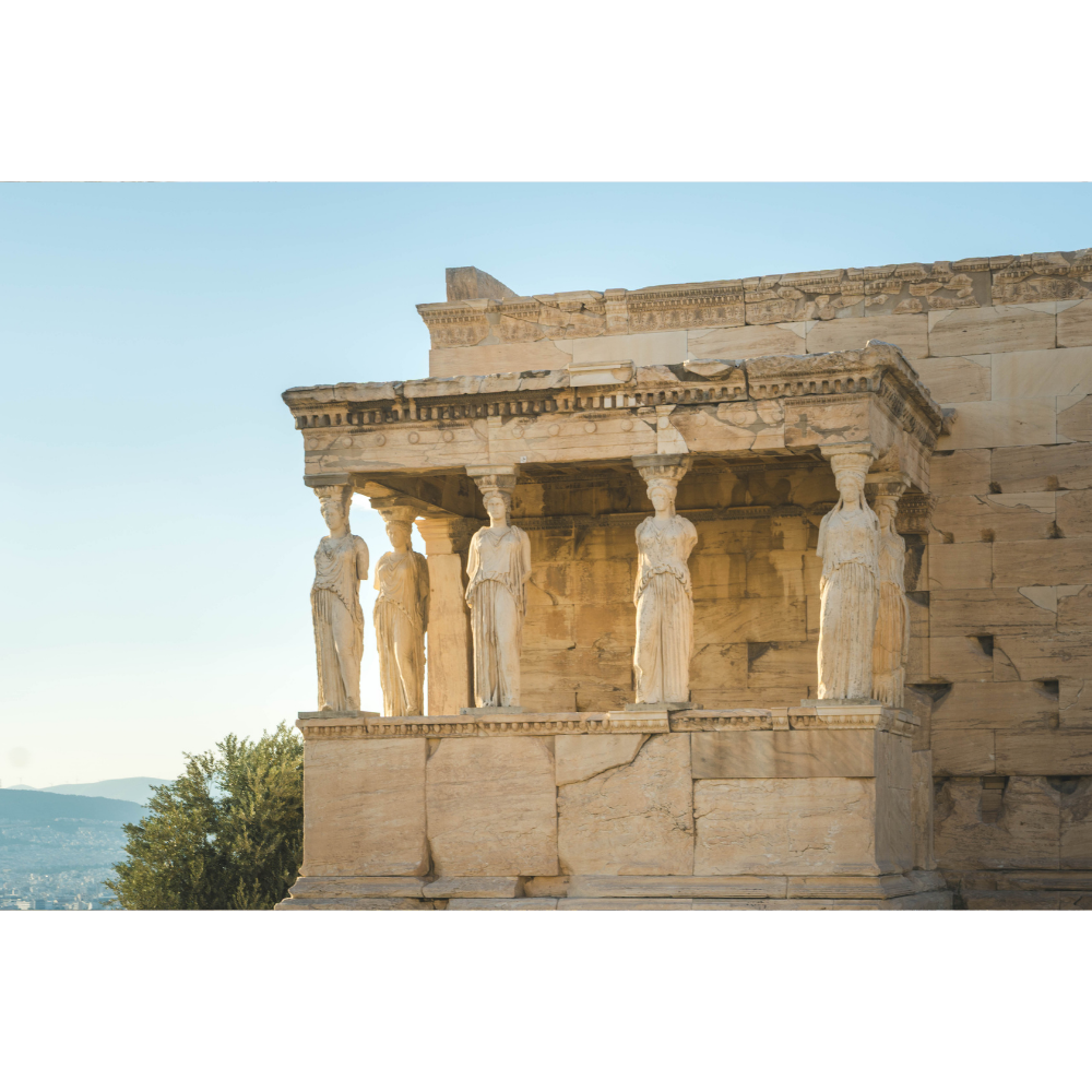 Erechtheion wall art, Acropolis wall art, Athens wall art, Athens photography print, Greece wall art, Greek architecture print, Caryatids wall art, Acropolis poster, Athens poster, Greece fine art print, architectural photography, ancient Greece wall art