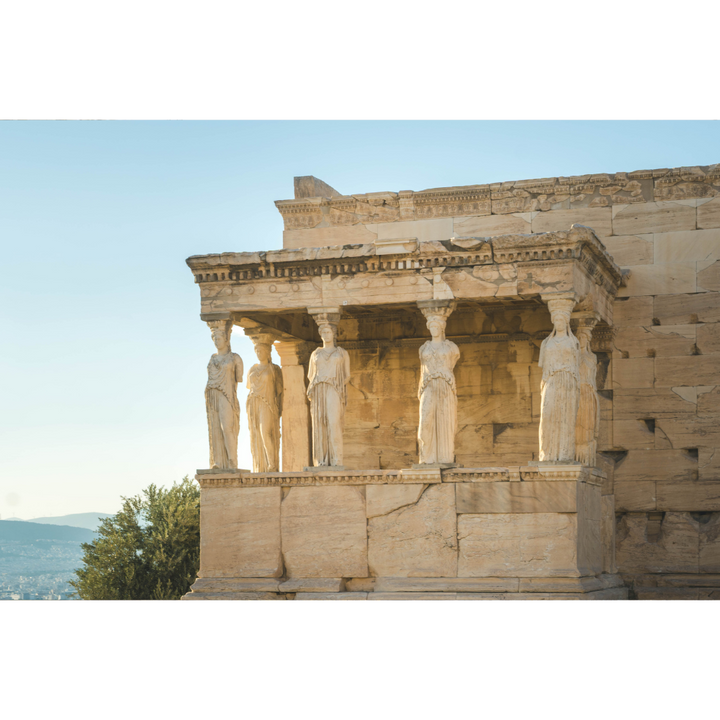 Erechtheion wall art, Acropolis wall art, Athens wall art, Athens photography print, Greece wall art, Greek architecture print, Caryatids wall art, Acropolis poster, Athens poster, Greece fine art print, architectural photography, ancient Greece wall art