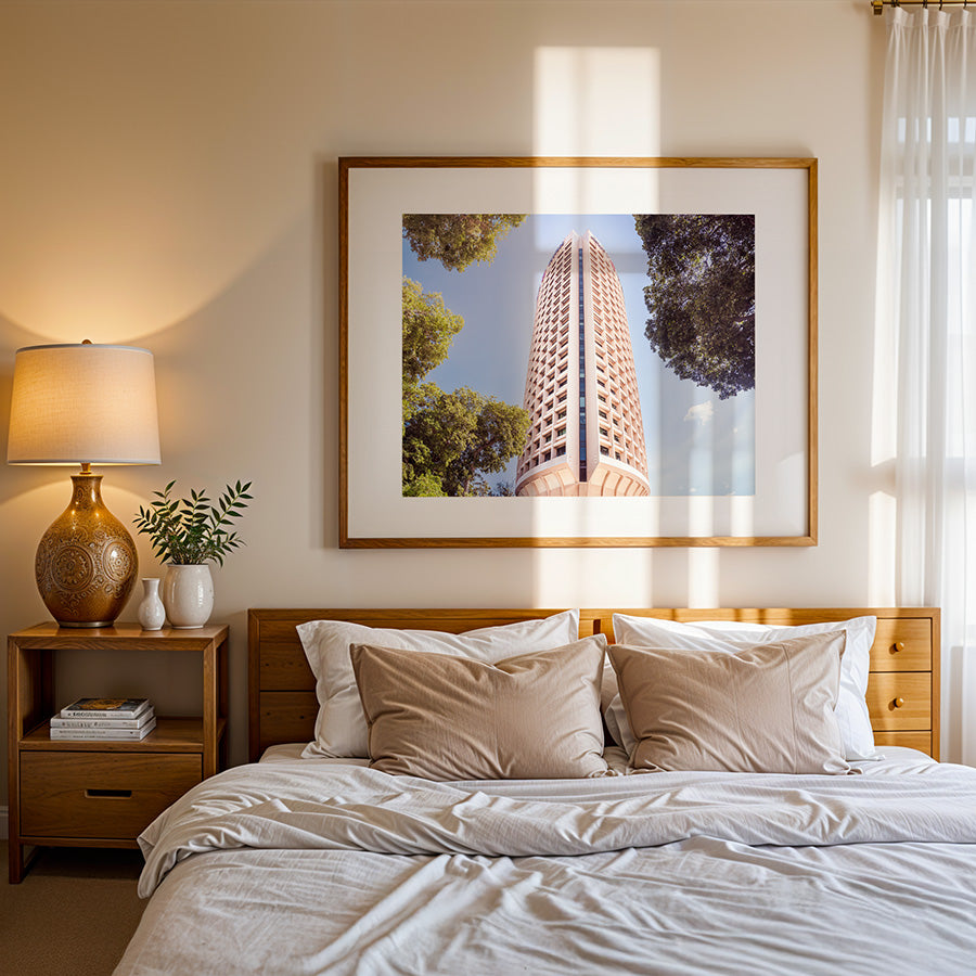 Tel Aviv wall art, Europe Tower print, Tel Aviv poster, brutalist architecture art, Tel Aviv photography, Israel fine art, Tel Aviv travel print, urban photography print, cityscape wall art, fine art Tel Aviv, architectural poster, brutalist wall decor, modern city wall art