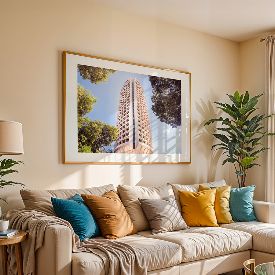 Tel Aviv wall art, Europe Tower print, Tel Aviv poster, brutalist architecture art, Tel Aviv photography, Israel fine art, Tel Aviv travel print, urban photography print, cityscape wall art, fine art Tel Aviv, architectural poster, brutalist wall decor, modern city wall art