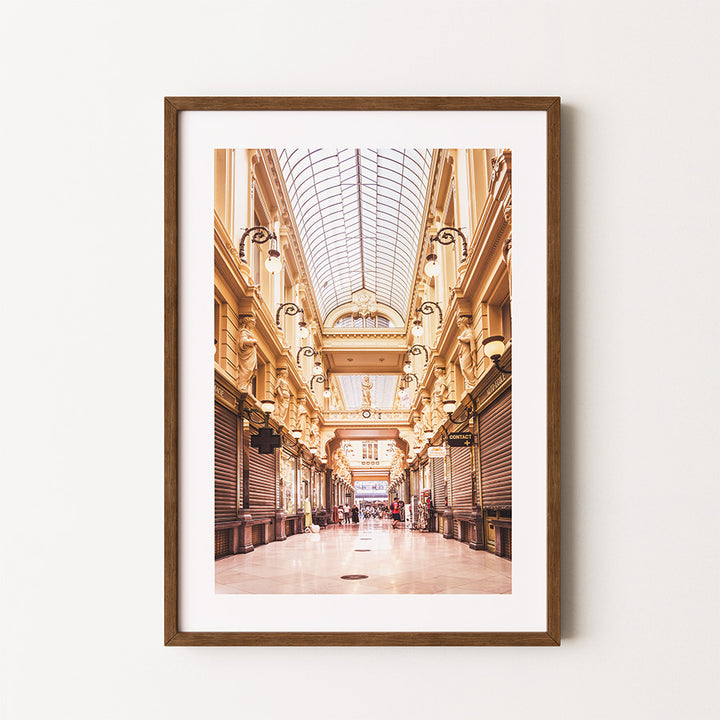 Galerie de la Reine wall art, Brussels wall art, Brussels fine art print, Galeries Royales Saint-Hubert print, Brussels poster, Belgium wall art, European architecture wall art, historic arcade print, vertical wall art, fine art photography print