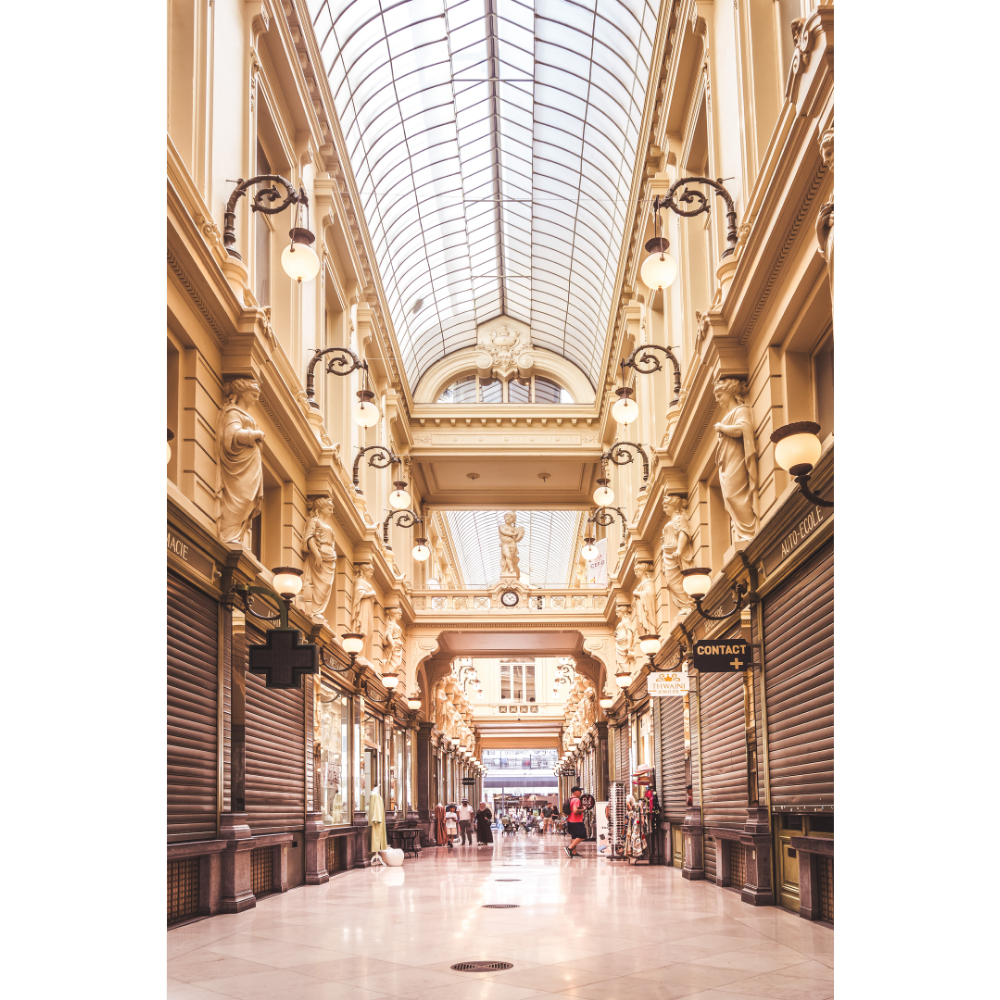 Galerie de la Reine wall art, Brussels wall art, Brussels fine art print, Galeries Royales Saint-Hubert print, Brussels poster, Belgium wall art, European architecture wall art, historic arcade print, vertical wall art, fine art photography print