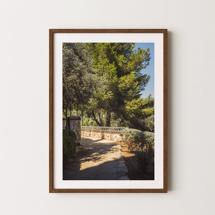 Gozlan Orchard wall art, Yemin Moshe wall art, Jerusalem wall art, Jerusalem print, Jerusalem poster, Jerusalem photography, Yemin Moshe print, Yemin Moshe Jerusalem, Jerusalem nature photography, Jerusalem garden wall art, Israel wall art, Israel photography, Israel print, Holy Land wall art, Jerusalem landscape photography, Jerusalem fine art photography, Mediterranean wall art, Jerusalem decor